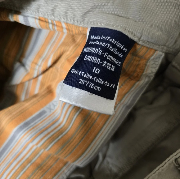 ARC'TERYX Women’s Damen Khaki Cropped Capri Hiking Pants Sz10 - Picture 12 of 15